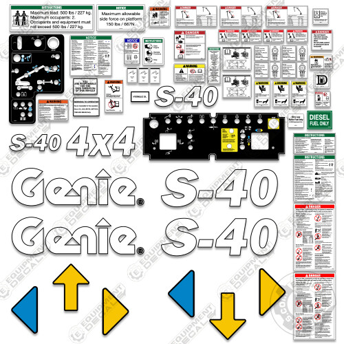 Fits genie s40 - fits, decal