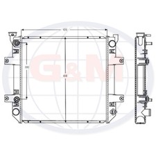 Radiator for FORKLIFT TRUCK Forklift Truck SD357K000 11315