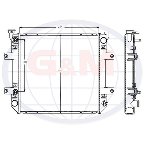 Radiator for forklift truck - radiator,