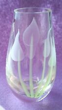 Vintage Thick Glass Post Vase