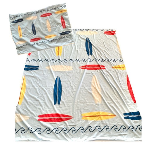 Surfboard duvet cover surfer - duvet,