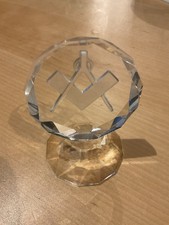 Crystal Glass Masonic Ornament