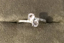 925 pink spinel & white zircon