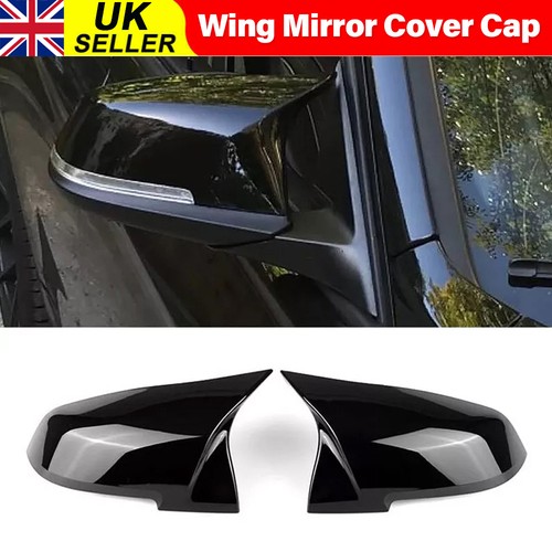Gloss black wing mirror - black,