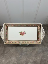 Vintage  Wedge wood Bone China Dish 10” X5” Clio Design Vgc 1992