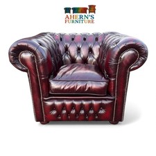 Oxblood Leather Chesterfield Club armchair  FREE DELIVERY