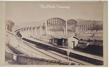 CDV LAUNCESTON CORNWALL SALTASH RAILWAY STATION ROYAL ALBERT BRIDGE HENRY HAYMAN