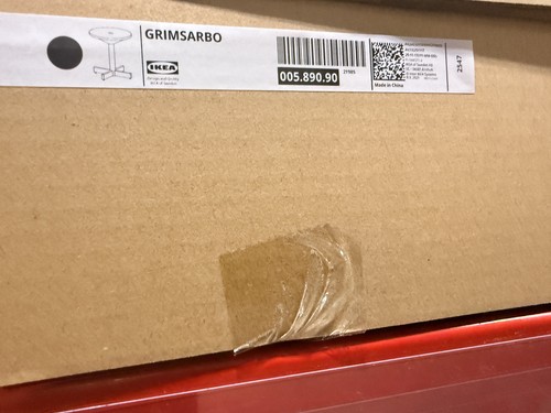 Ikea grimsarbo side table pine - side,