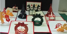A selection of 11 unusual pop-up Christmas cards