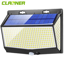 468 LED Solar Powered PIR Motion Sensor Lamp Outdoor Garden Security Wall Lights