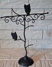 Cast Iron Tree With Two Owls