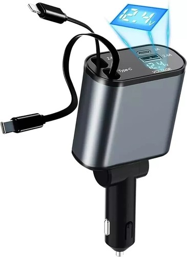 Retractable car charger 1 - retractable,