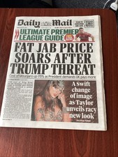 Daily Mail August 15 2025 - Taylor Swift, Cost Of Mounjaro Rises,