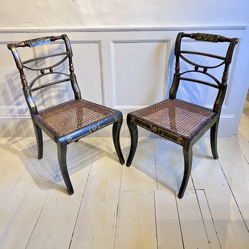Pair regency painted - of,