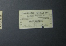 BR Rail Ticket - Sheffield Victoria to Brockholes - 2nd single - 22/03/1063