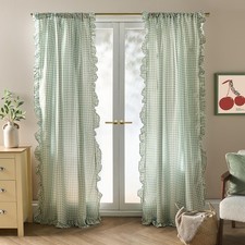 OHS Gingham Frill Voile Net