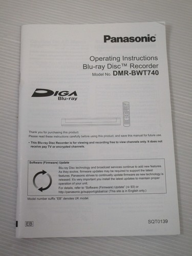 Panasonic dmr bwt740 blu ray - panasonic, dmr-bwt740