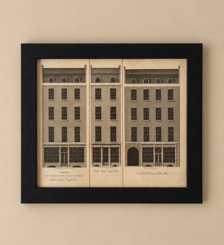 Antique architectural print - architectural,