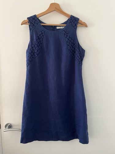Next 100 linen blue - blue, shift