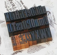Mixed alphabet letterpress - mixed,