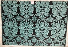 DESIGNERS GUILD Ferrara Aqua Teal Floral Thick Fabric Damask 97x140cm