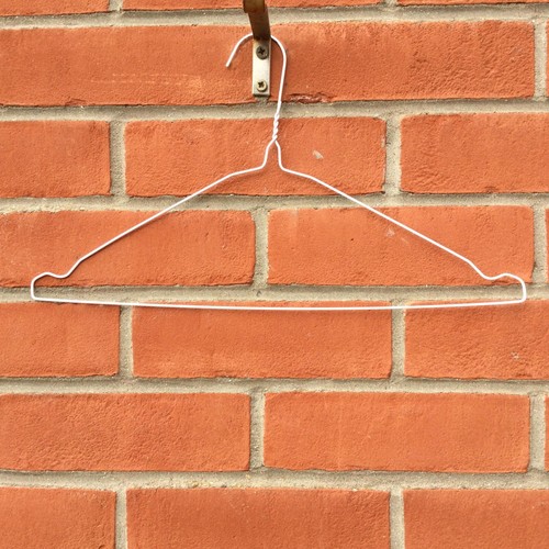 White wire hangers suit - 10, x