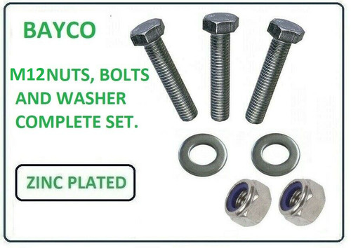 M12 12mm sets nuts bolts - sets, of