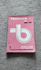 Genuine HONDA 90 CD91 Illustrated Moped Motorcycle Parts List 1966 vgc