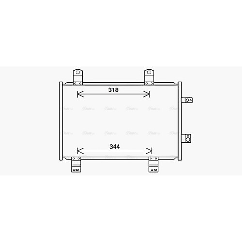 Air con condenser mz5284 ava - air,