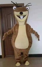 cartoon squirrel Mascot Costume Cosplay Party Dress Clothing Halloween Adult