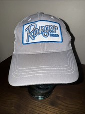 RANGER BOATS Men's Embossed Patch Logo Snapback Boating Fishing Hat Cap Grey Vtg
