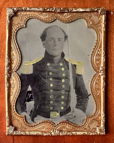 Civil war naval officer - war, half