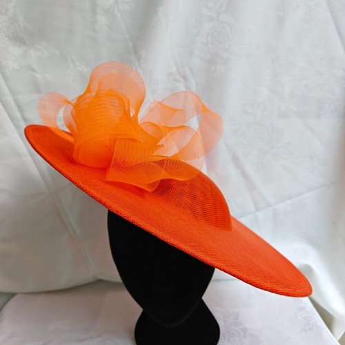 Orange flower wide brim - flower,