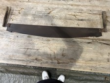 Large Vintage Two Man Crosscut Timber/Logging Saw 3 1/ft