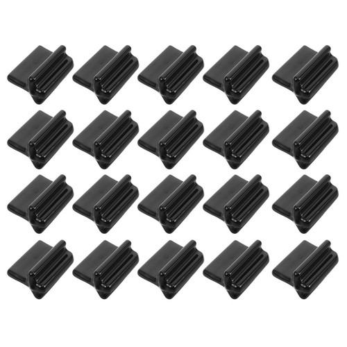 20pcs black plastic post - black, t-post