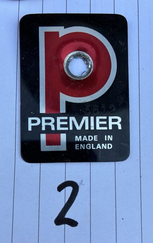 Premier drums badge - premier, ‘p’