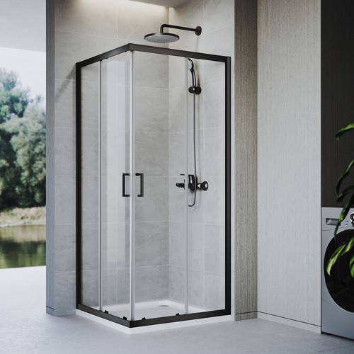 Corner entry shower - corner, enclosure