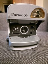 Polaroid P - 600 Instant Film Camera Vintage Retro Silver / Film/Theatre Prop