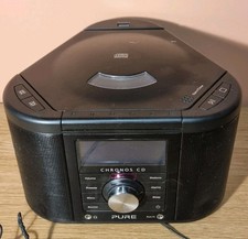 Faulty PURE Chronos CD Series II Digital Alarm Clock Radio Black