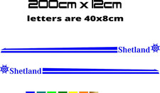 Custom Shetland boats Graphics