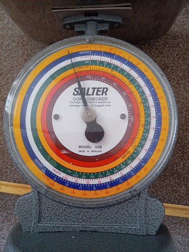 Salter vintage coin checker - coin,