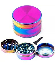 Rainbow 3 Part 40mm Metal Grinder Sharp Teeth Shredder