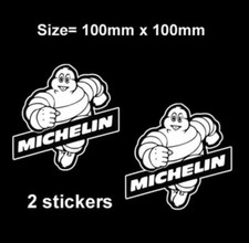 2x MICHELIN MAN STICKERS