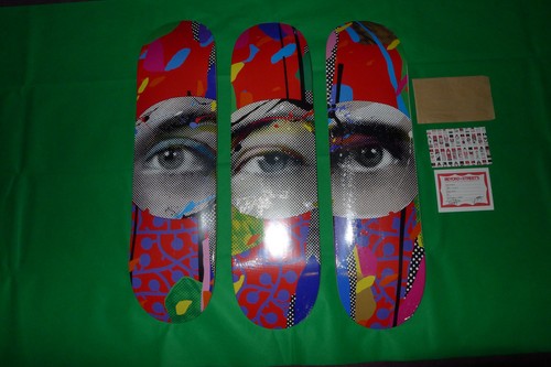 Art skateboard deck - -3x, paul