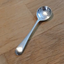 Antique Solid Silver Salt Spoon - 1912.