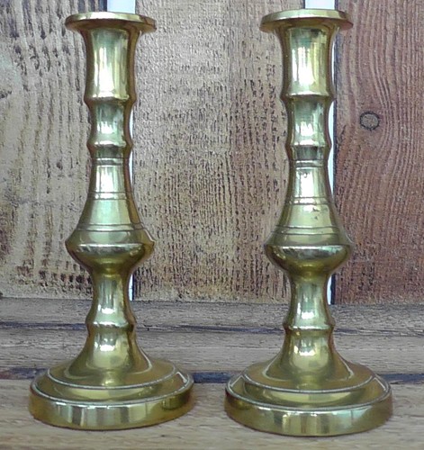 Pair miniature brass - pair, of