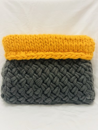 Handmade chunky knit clutch - handmade,