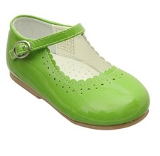 BABY GIRLS GREEN SHOES PATENT