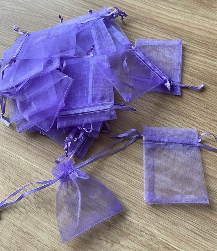 Over seventy lilac organza