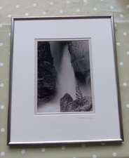 Signed Photograph Yosemite Falls National Park By K Bryan In Modern Frame
